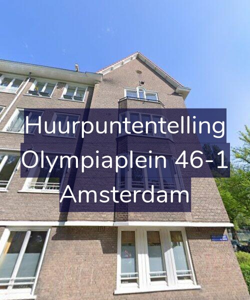 Foto gevel Huurpuntentelling voor Olympiaplein 46-1, Amsterdam