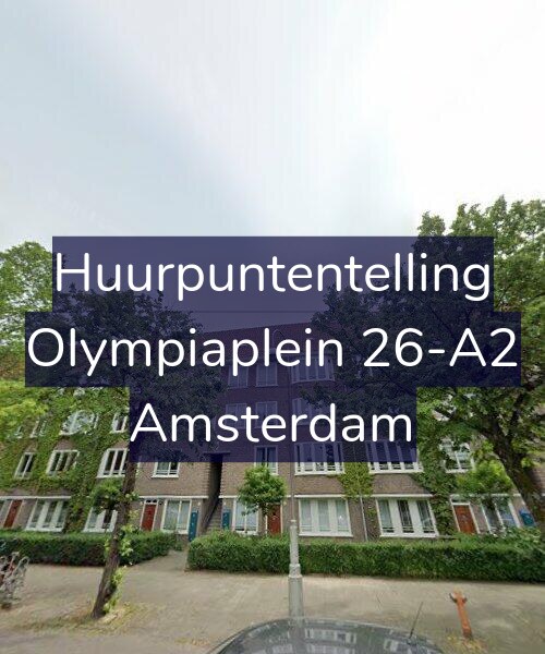 Foto gevel Huurpuntentelling voor Olympiaplein 26-A2, Amsterdam