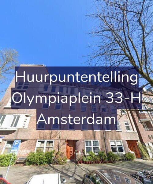 Foto gevel Huurpuntentelling voor Olympiaplein 33-H, Amsterdam
