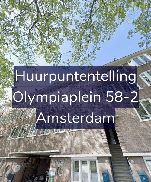 Foto gevel Huurpuntentelling voor Olympiaplein 58-2, Amsterdam