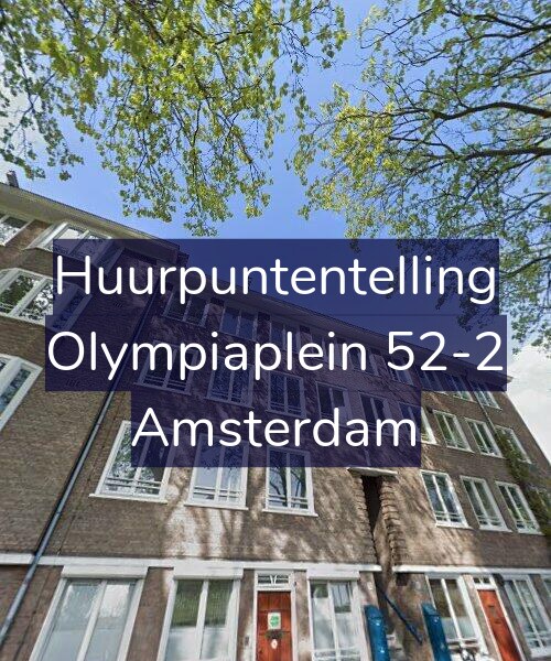 Foto gevel Huurpuntentelling voor Olympiaplein 52-2, Amsterdam