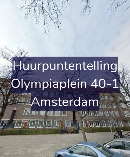 Foto gevel Huurpuntentelling voor Olympiaplein 40-1, Amsterdam