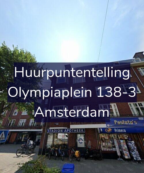 Foto gevel Huurpuntentelling voor Olympiaplein 138-3, Amsterdam