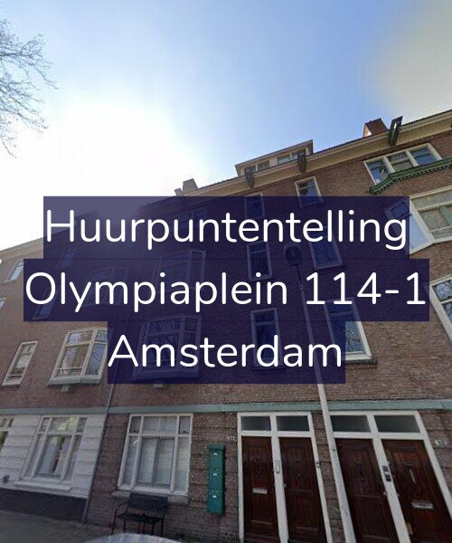 Foto gevel Huurpuntentelling voor Olympiaplein 114-1, Amsterdam