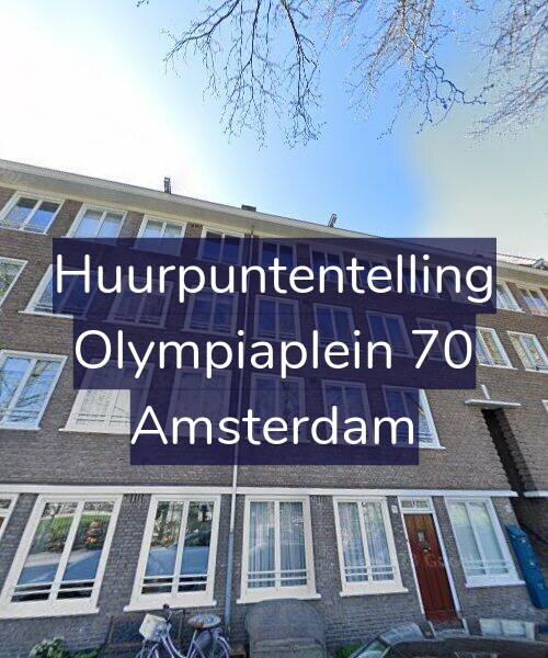 Foto gevel Huurpuntentelling voor Olympiaplein 70, Amsterdam