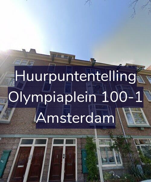 Foto gevel Huurpuntentelling voor Olympiaplein 100-1, Amsterdam