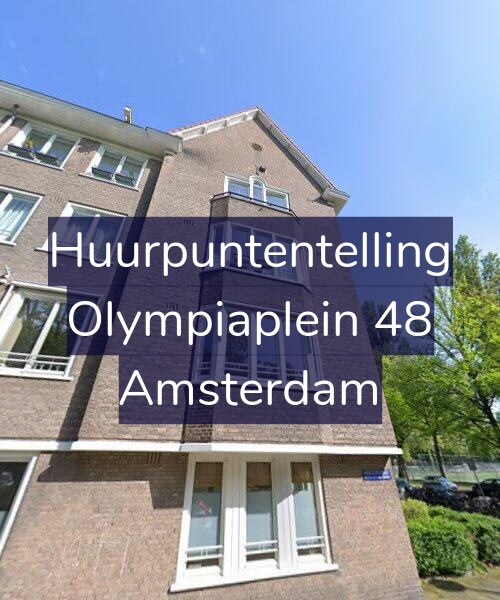 Foto gevel Huurpuntentelling voor Olympiaplein 48, Amsterdam