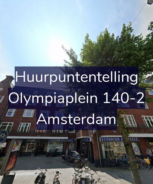 Foto gevel Huurpuntentelling voor Olympiaplein 140-2, Amsterdam