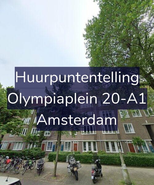 Foto gevel Huurpuntentelling voor Olympiaplein 20-A1, Amsterdam
