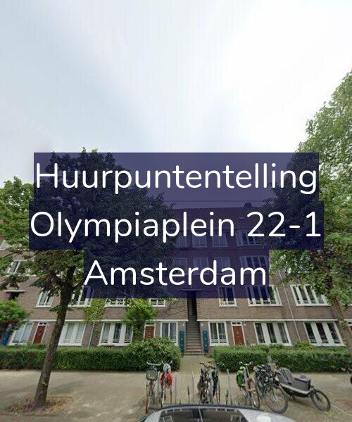 Foto gevel Huurpuntentelling voor Olympiaplein 22-1, Amsterdam
