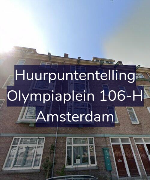 Foto gevel Huurpuntentelling voor Olympiaplein 106-H, Amsterdam
