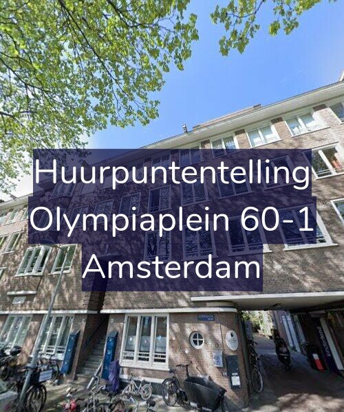 Foto gevel Huurpuntentelling voor Olympiaplein 60-1, Amsterdam