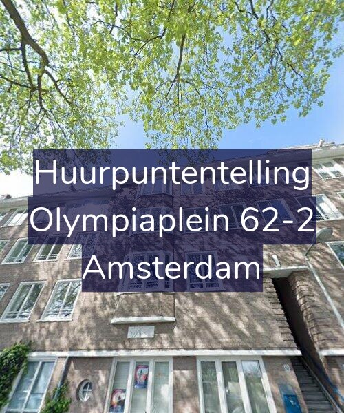 Foto gevel Huurpuntentelling voor Olympiaplein 62-2, Amsterdam