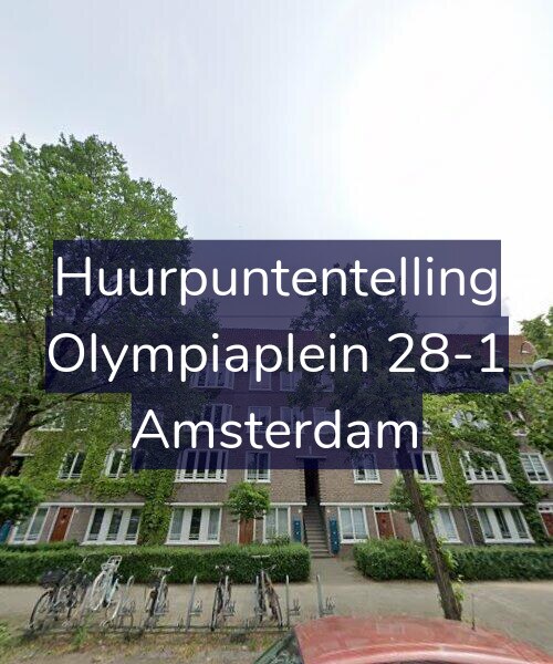 Foto gevel Huurpuntentelling voor Olympiaplein 28-1, Amsterdam