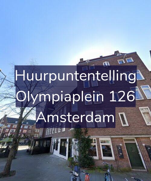 Foto gevel Huurpuntentelling voor Olympiaplein 126, Amsterdam