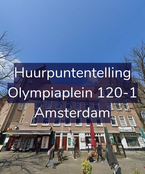 Foto gevel Huurpuntentelling voor Olympiaplein 120-1, Amsterdam