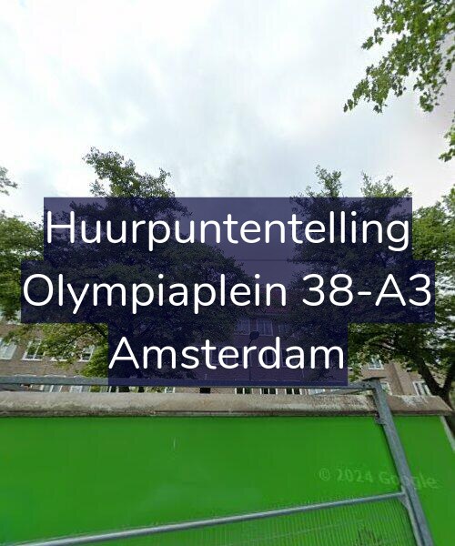 Foto gevel Huurpuntentelling voor Olympiaplein 38-A3, Amsterdam