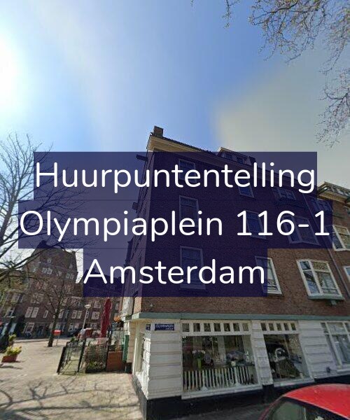 Foto gevel Huurpuntentelling voor Olympiaplein 116-1, Amsterdam