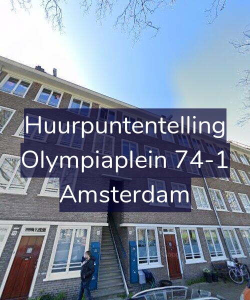 Foto gevel Huurpuntentelling voor Olympiaplein 74-1, Amsterdam