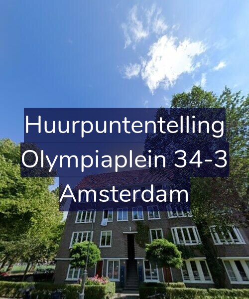 Foto gevel Huurpuntentelling voor Olympiaplein 34-3, Amsterdam