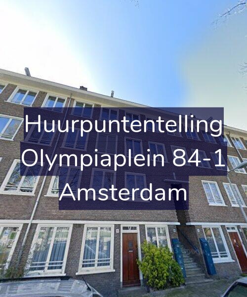 Foto gevel Huurpuntentelling voor Olympiaplein 84-1, Amsterdam