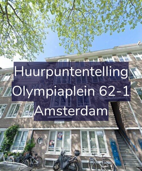 Foto gevel Huurpuntentelling voor Olympiaplein 62-1, Amsterdam