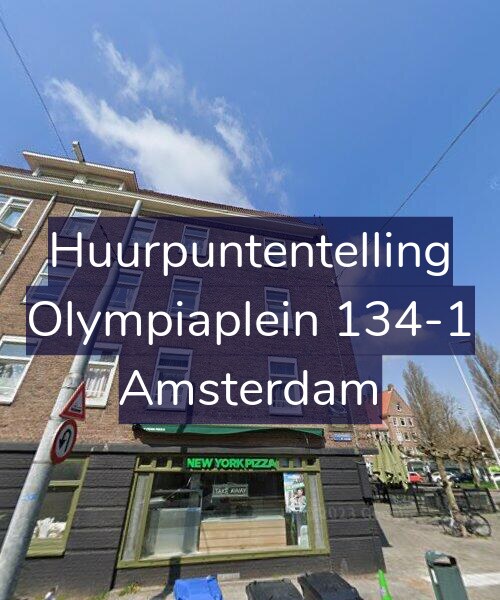 Foto gevel Huurpuntentelling voor Olympiaplein 134-1, Amsterdam