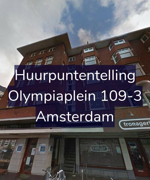 Foto gevel Huurpuntentelling voor Olympiaplein 109-3, Amsterdam