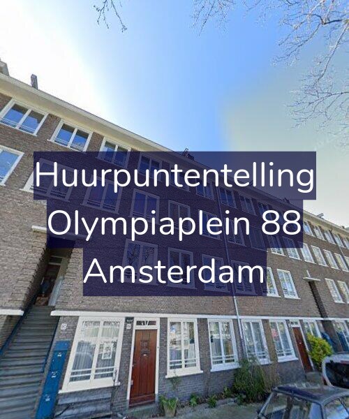 Foto gevel Huurpuntentelling voor Olympiaplein 88, Amsterdam