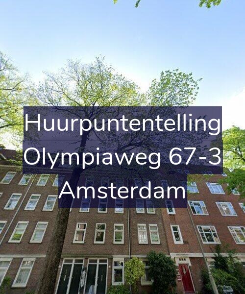 Foto gevel Huurpuntentelling voor Olympiaweg 67-3, Amsterdam