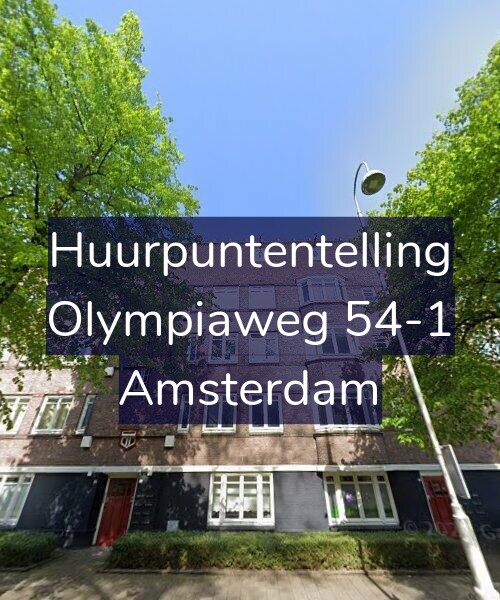 Foto gevel Huurpuntentelling voor Olympiaweg 54-1, Amsterdam