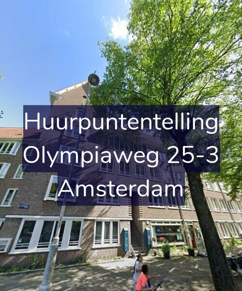 Foto gevel Huurpuntentelling voor Olympiaweg 25-3, Amsterdam