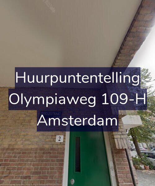 Foto gevel Huurpuntentelling voor Olympiaweg 109-H, Amsterdam