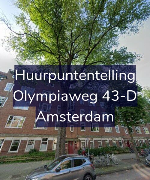 Foto gevel Huurpuntentelling voor Olympiaweg 43-D, Amsterdam