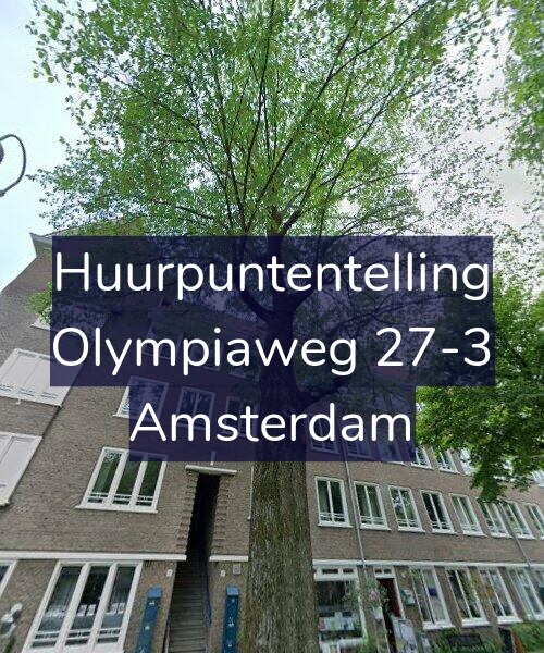 Foto gevel Huurpuntentelling voor Olympiaweg 27-3, Amsterdam