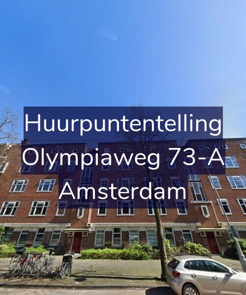 Foto gevel Huurpuntentelling voor Olympiaweg 73-A, Amsterdam