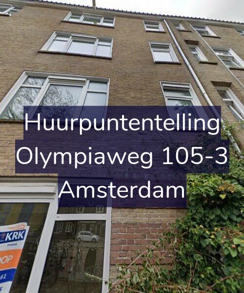 Foto gevel Huurpuntentelling voor Olympiaweg 105-3, Amsterdam