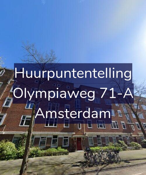 Foto gevel Huurpuntentelling voor Olympiaweg 71-A, Amsterdam