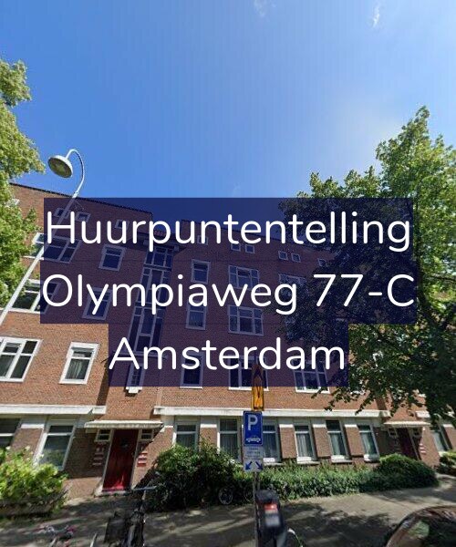 Foto gevel Huurpuntentelling voor Olympiaweg 77-C, Amsterdam