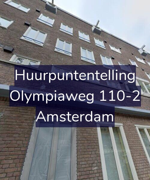 Foto gevel Huurpuntentelling voor Olympiaweg 110-2, Amsterdam