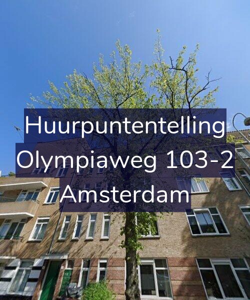 Foto gevel Huurpuntentelling voor Olympiaweg 103-2, Amsterdam