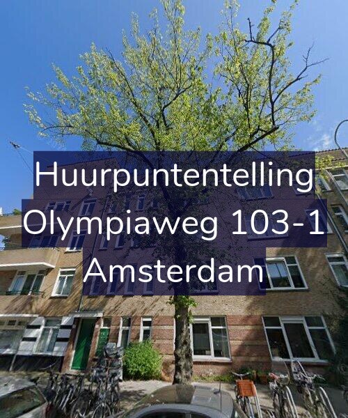 Foto gevel Huurpuntentelling voor Olympiaweg 103-1, Amsterdam