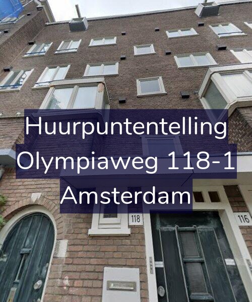 Foto gevel Huurpuntentelling voor Olympiaweg 118-1, Amsterdam