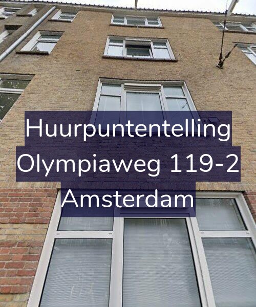 Foto gevel Huurpuntentelling voor Olympiaweg 119-2, Amsterdam