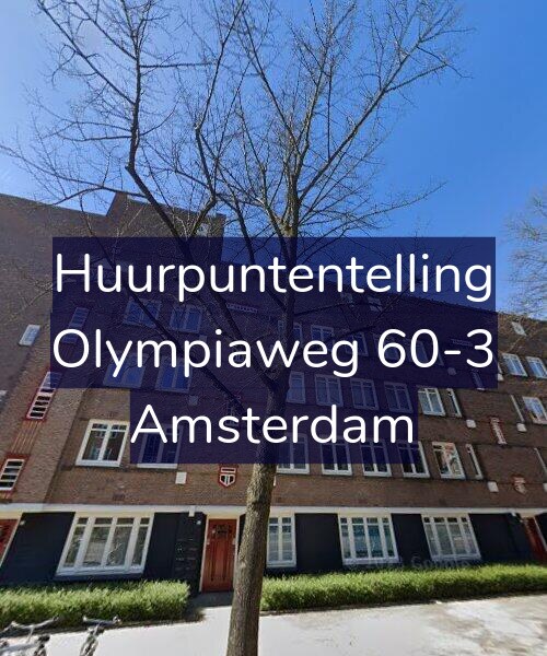 Foto gevel Huurpuntentelling voor Olympiaweg 60-3, Amsterdam