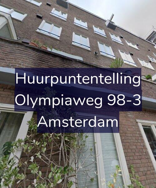 Foto gevel Huurpuntentelling voor Olympiaweg 98-3, Amsterdam