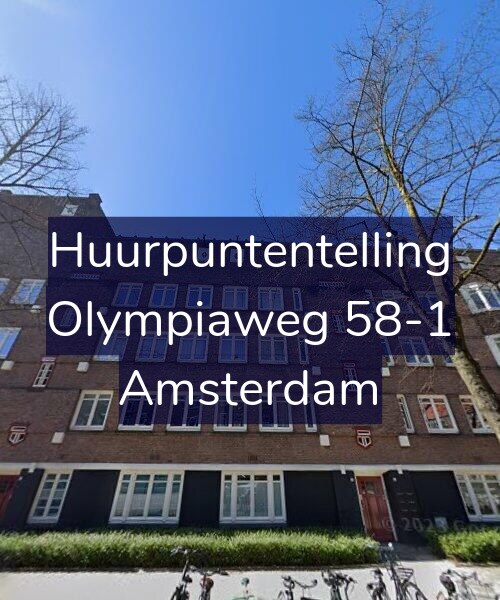 Foto gevel Huurpuntentelling voor Olympiaweg 58-1, Amsterdam