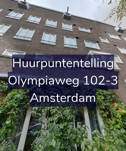 Foto gevel Huurpuntentelling voor Olympiaweg 102-3, Amsterdam