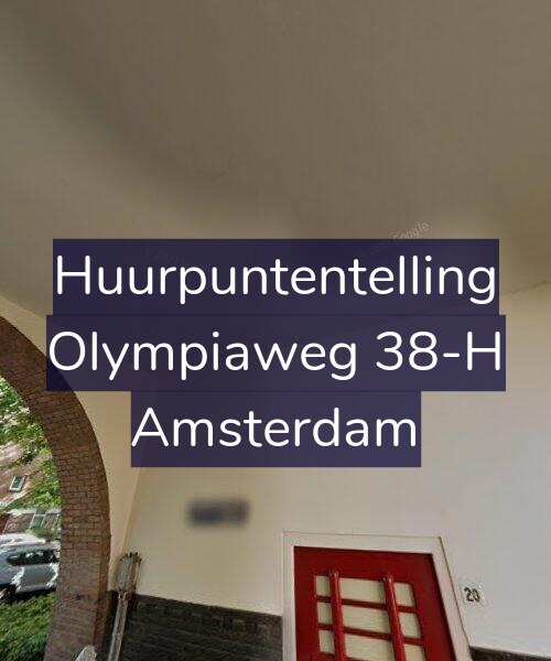 Foto gevel Huurpuntentelling voor Olympiaweg 38-H, Amsterdam