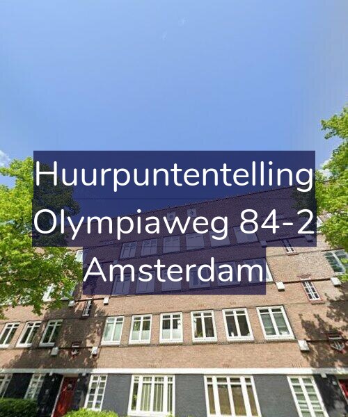 Foto gevel Huurpuntentelling voor Olympiaweg 84-2, Amsterdam